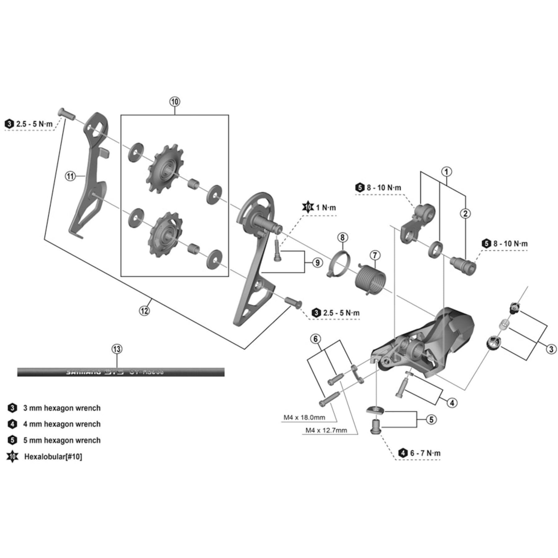 Shimano Spares RD-R7000 outer plate and fixing bolt