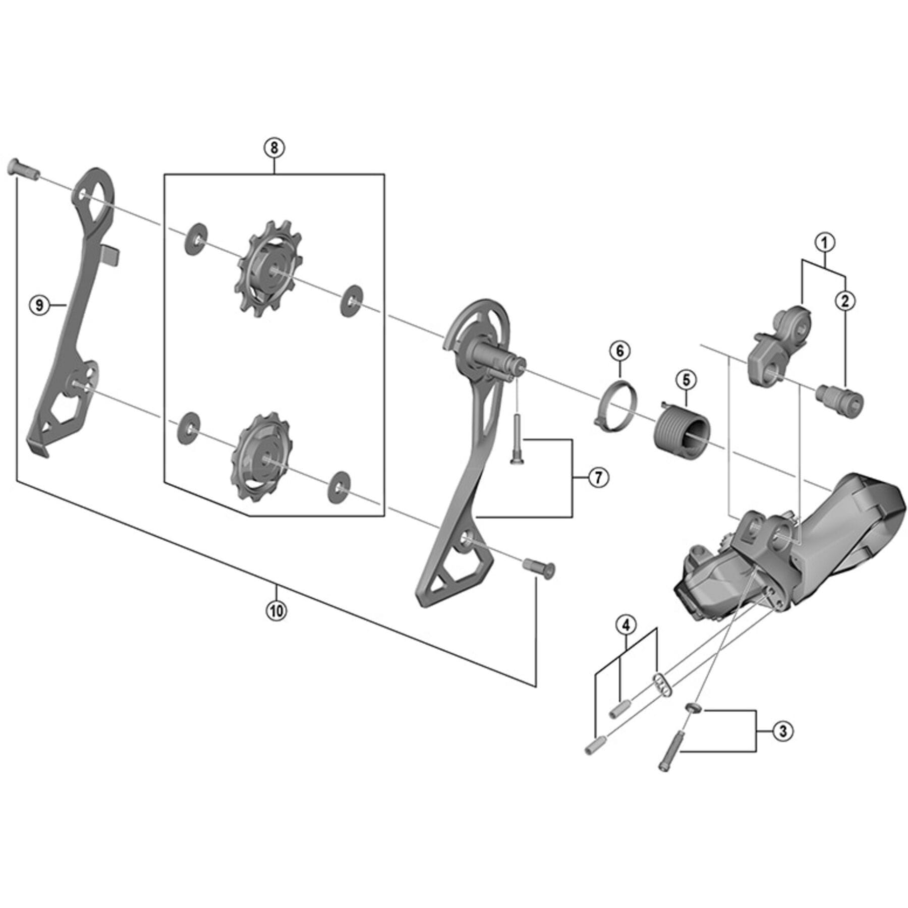 Shimano Spares RD-R8050-GS outer plate and fixing bolt