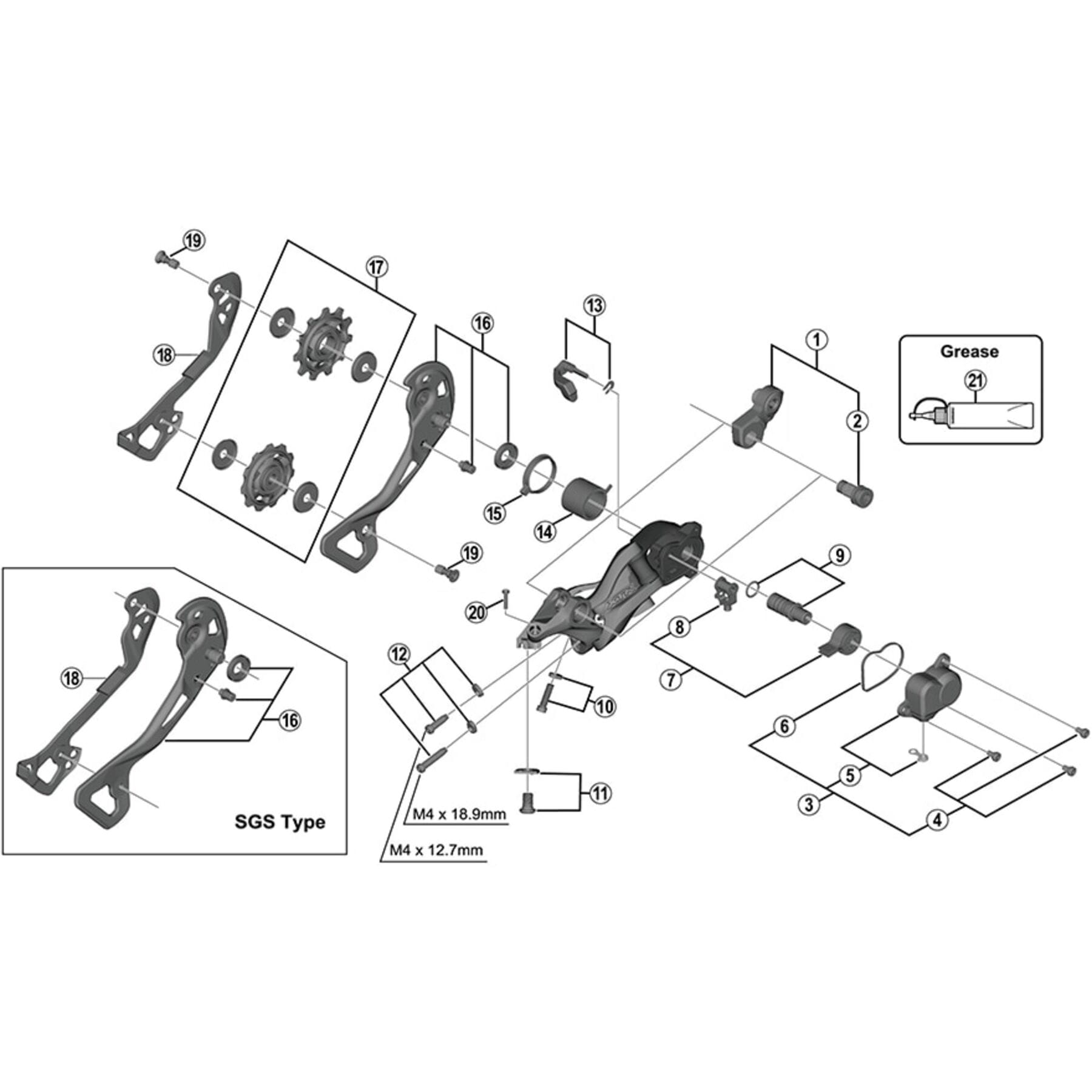 Shimano Spares RD-M9000 XTR Inner plate