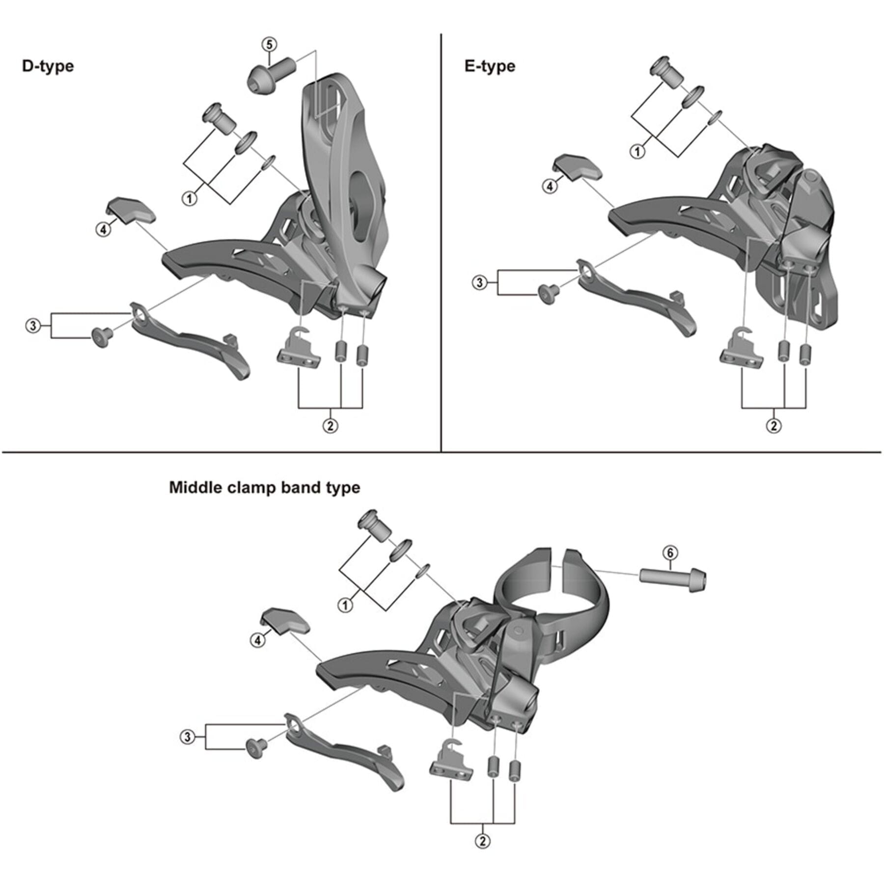 Shimano Spares FD-M9020 stroke adjust screws and plate