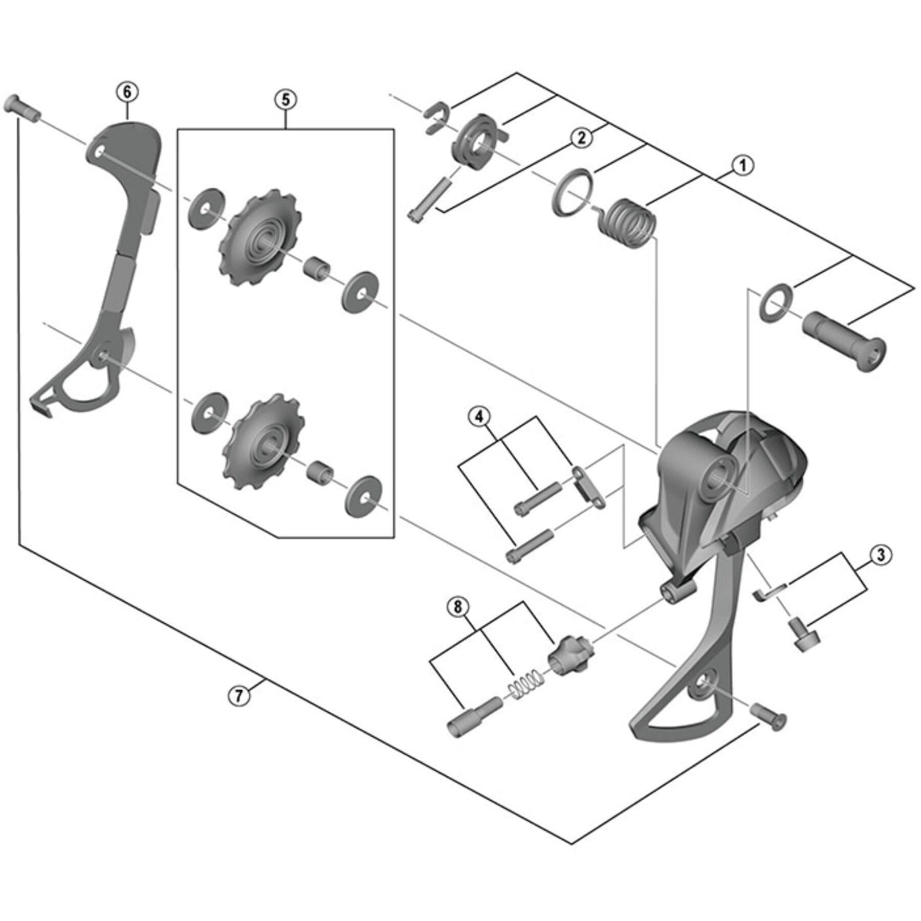 Shimano Spares RD-M430 cable adjusting bolt unit