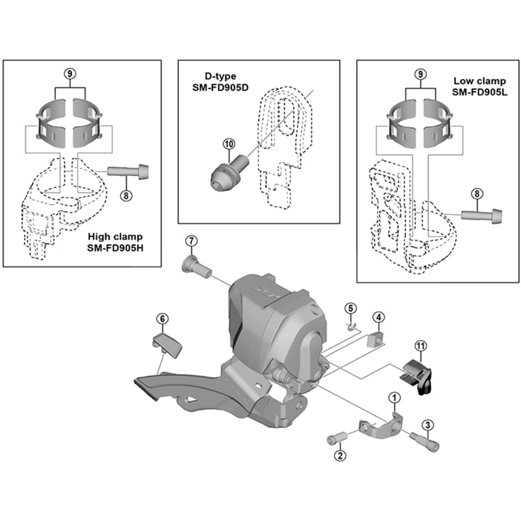 Shimano Spares FD-M8070 adjust screw