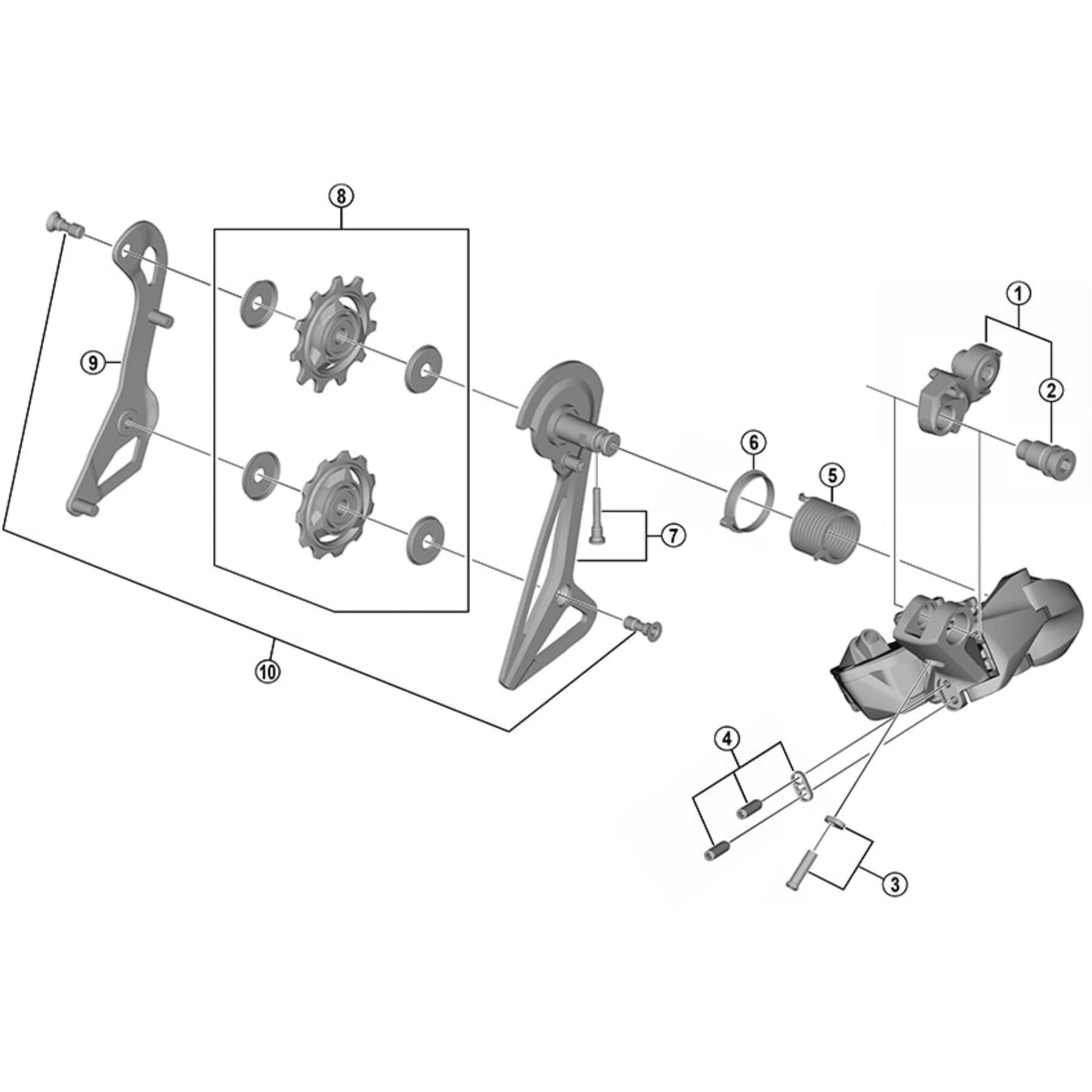 Shimano Spares RD-R9150 bracket axle unit