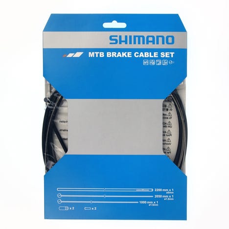 Shimano Spares MTB brake cable set with stainless steel inner wire, black