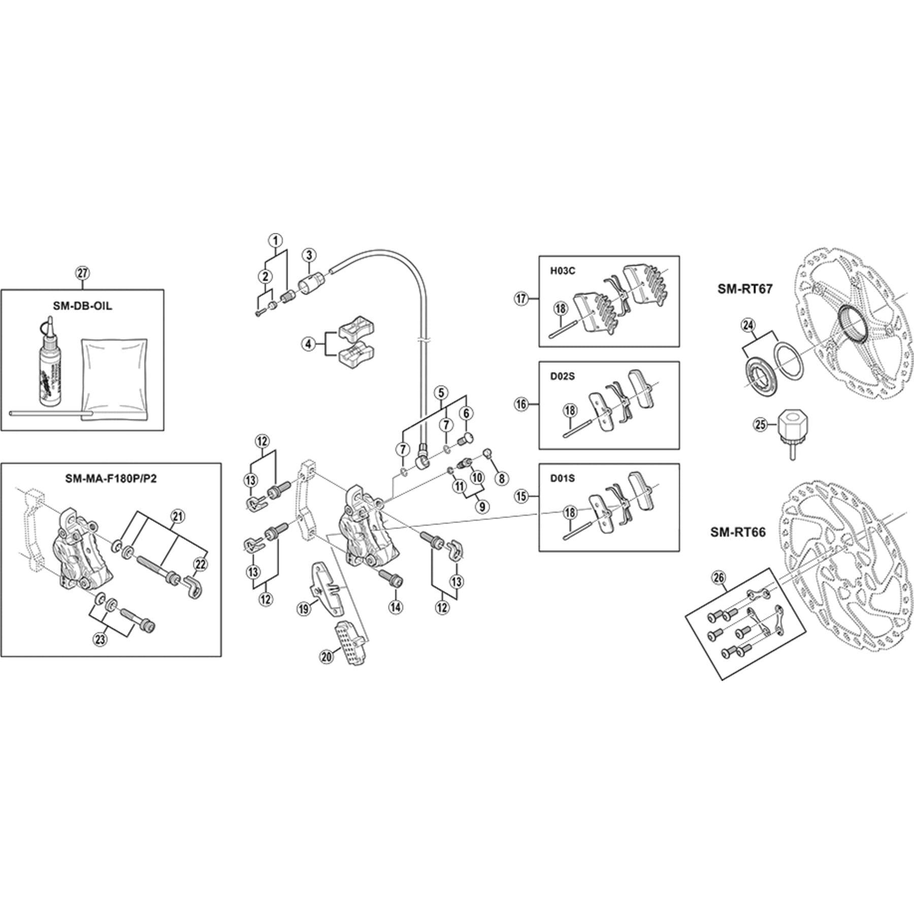 Shimano Spares BR-M595 snap ring