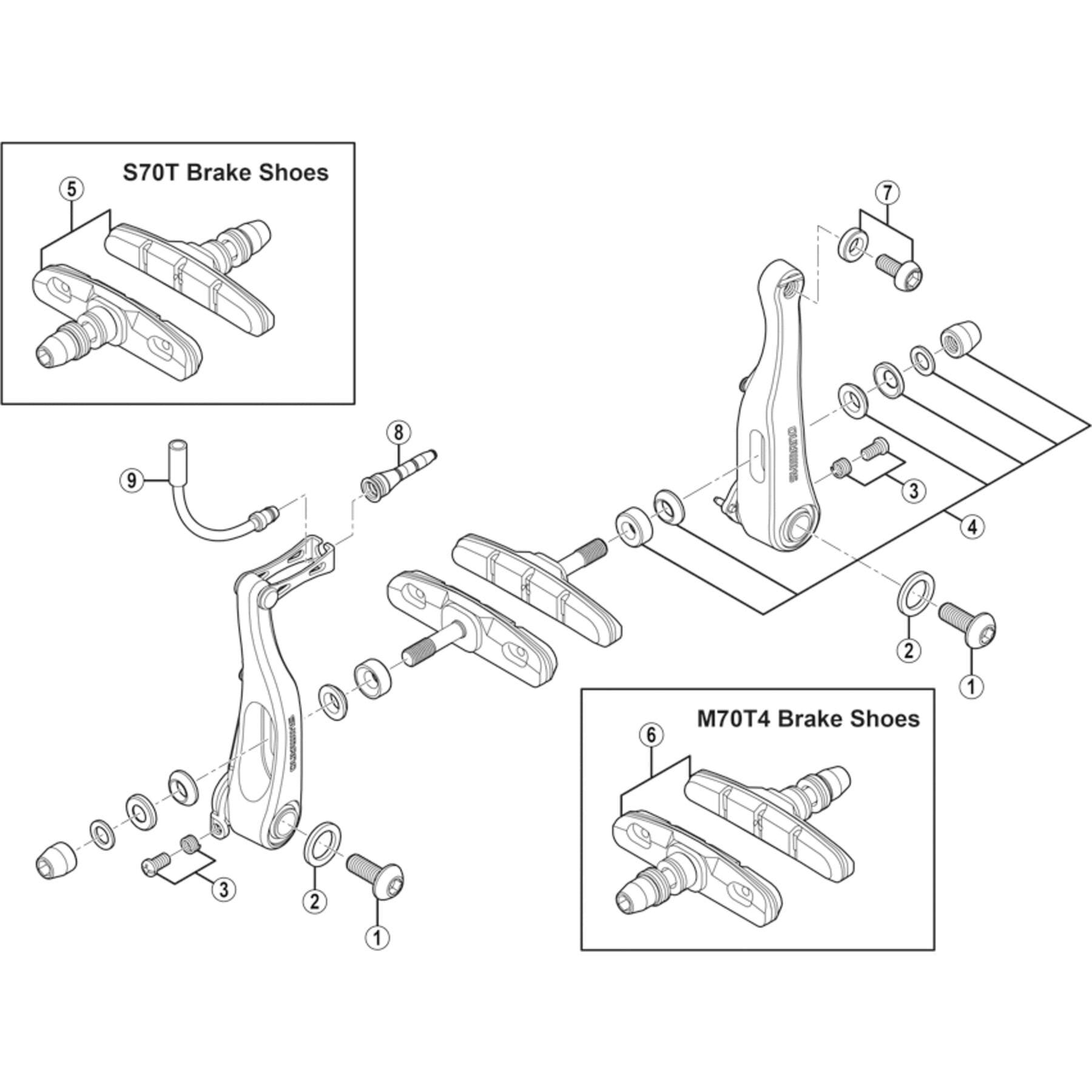 Shimano Spares BR-R353 boot