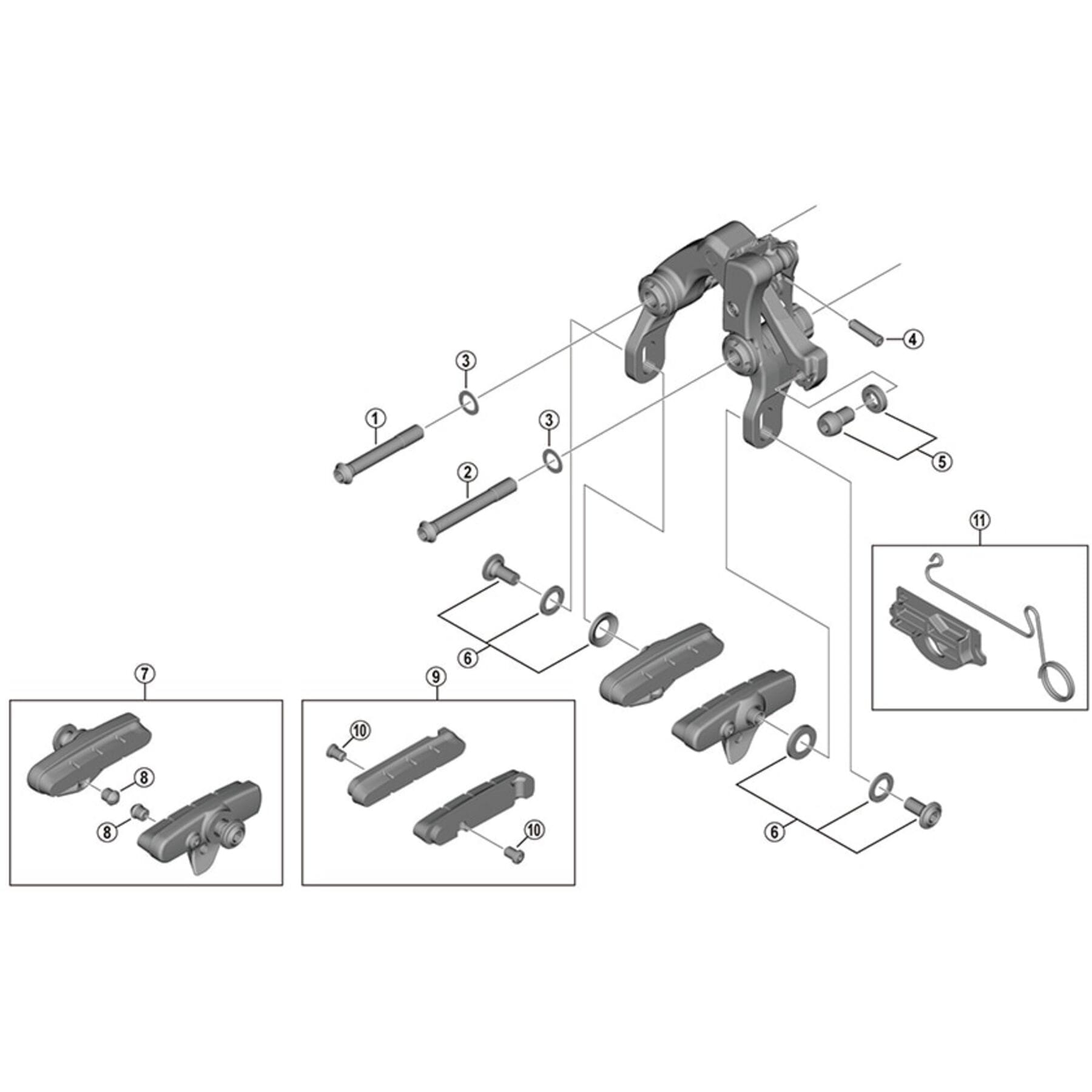Shimano Spares BR-6810-R fixing bolt C
