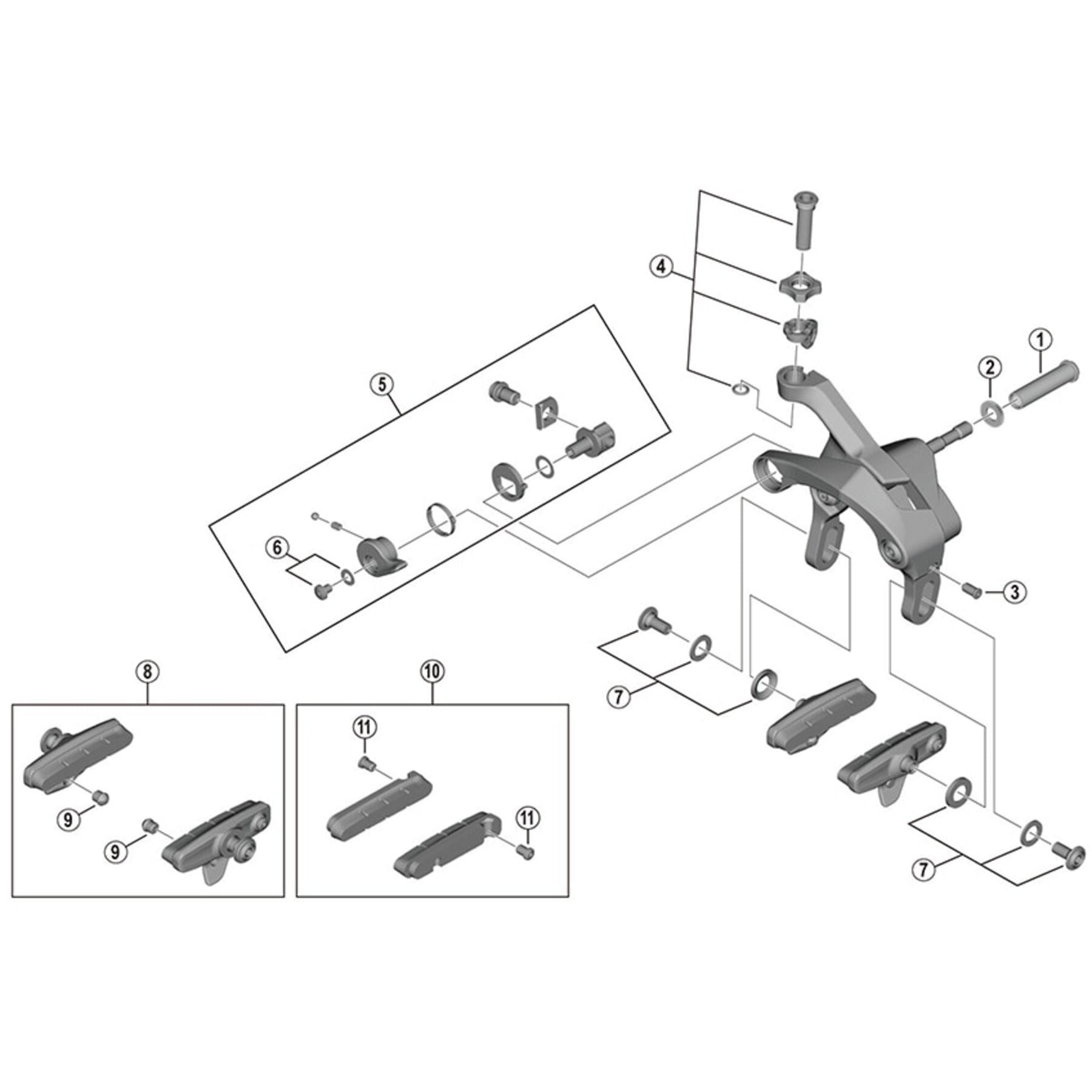 Shimano Spares BR-R9100 quick release assembly