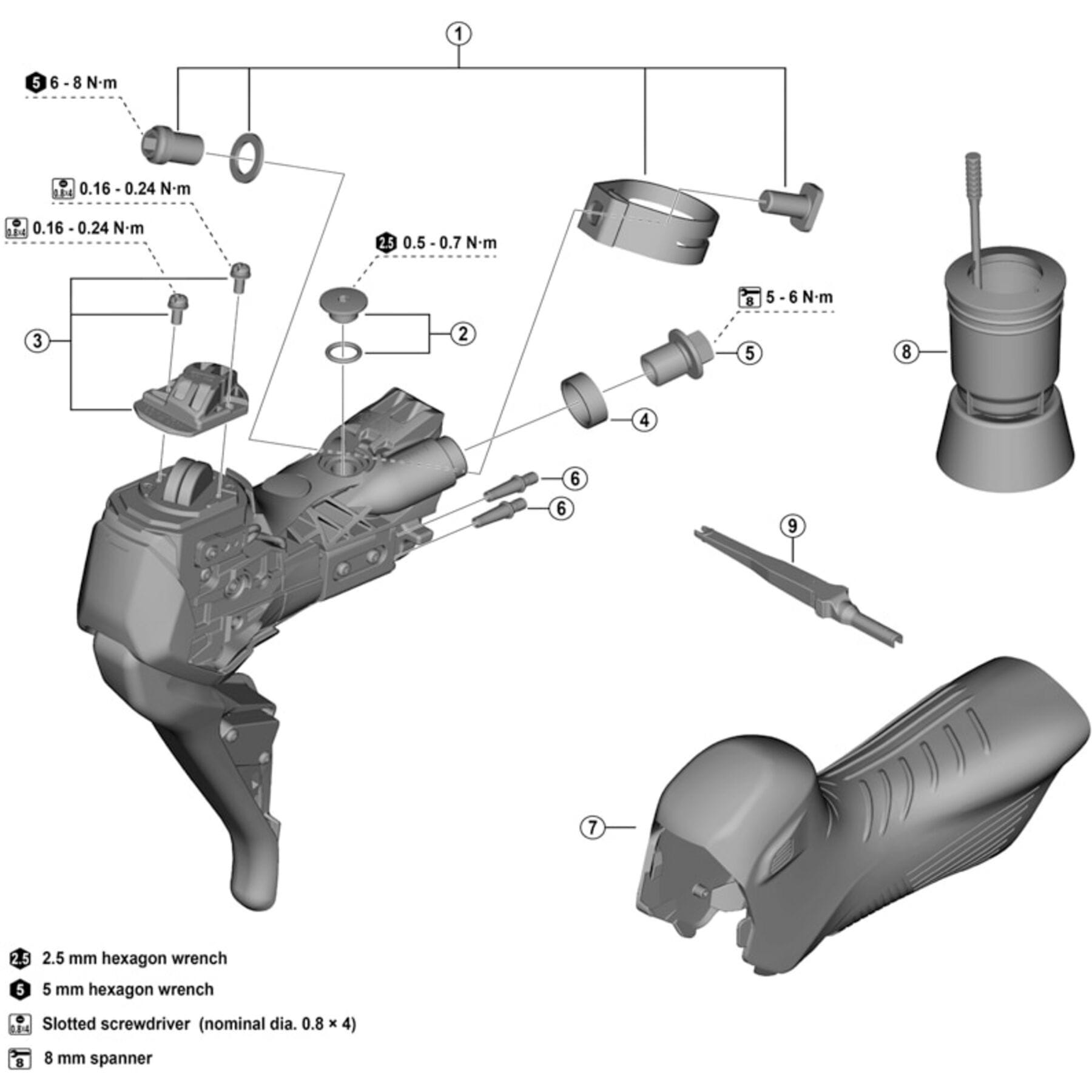 Shimano Spares SM-BH90 flange connecting bolt
