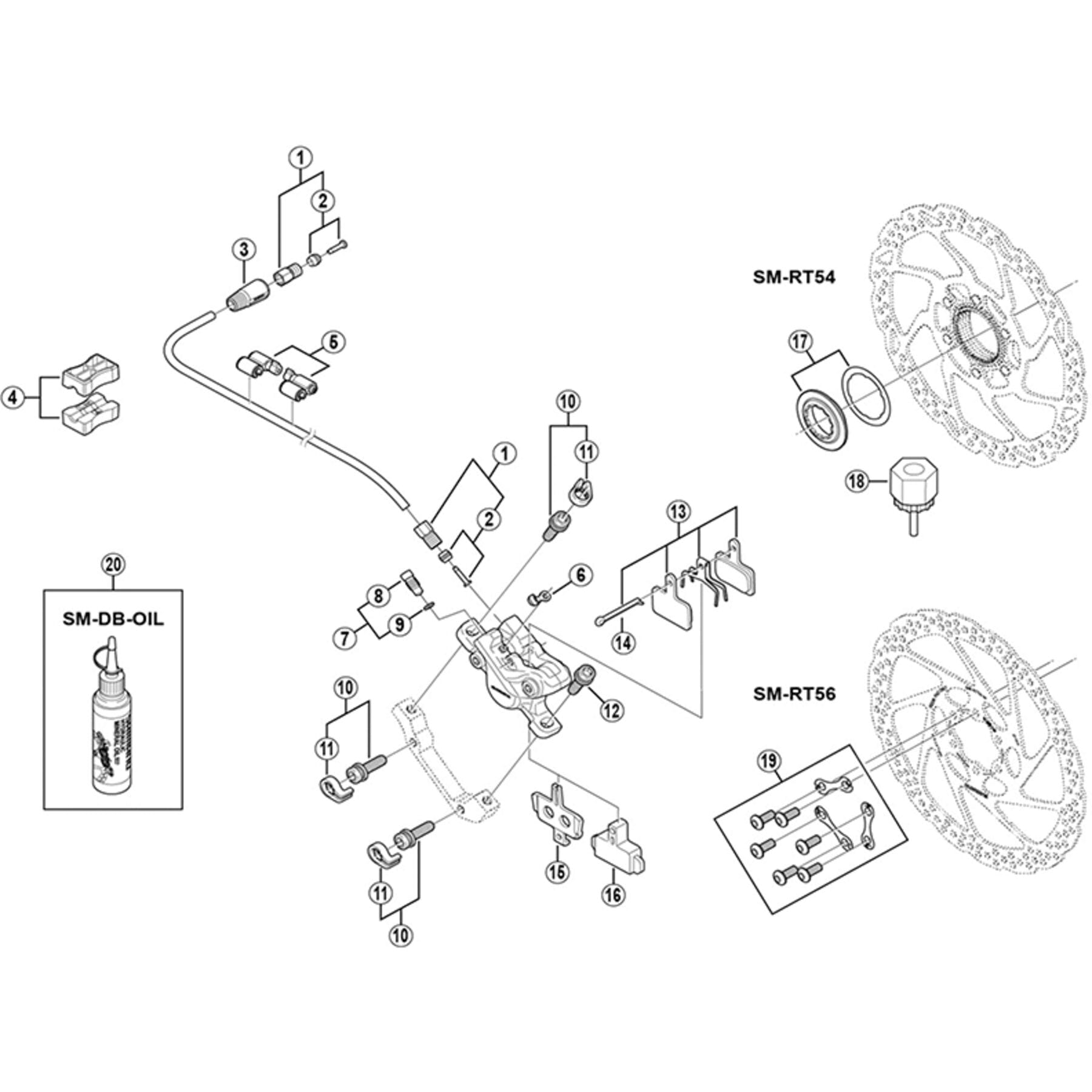 Shimano Spares BR-M395 bleed screw and O-ring
