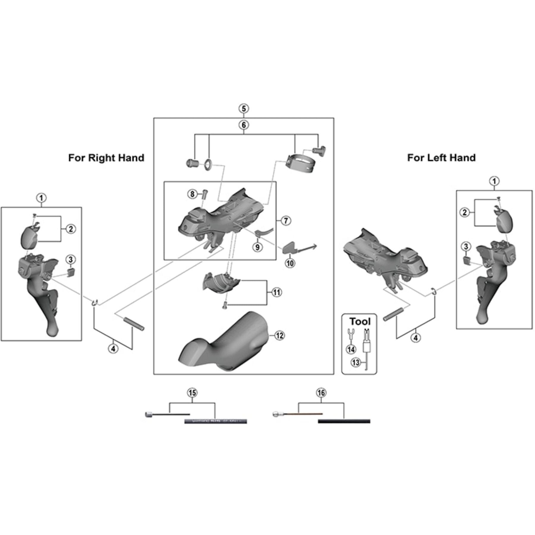 Shimano Spares ST-R7000 clamp band unit
