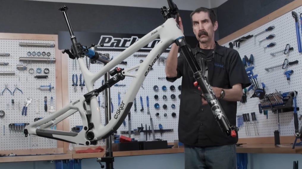 Watch Calvin from Park Tool build a bike
