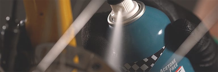 Finish Line spray on bike